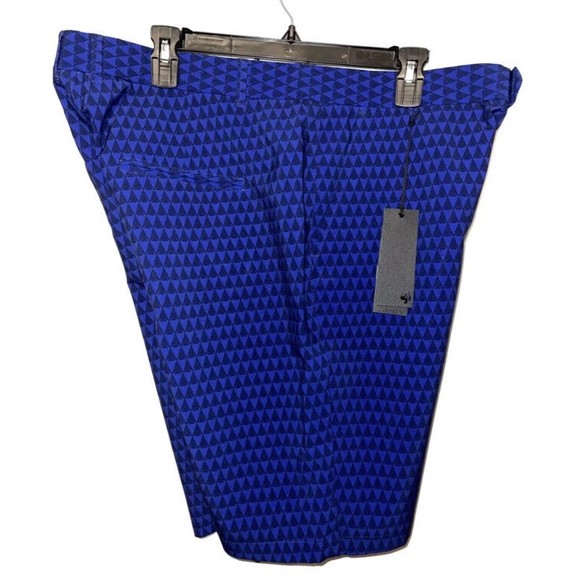 NEW Greyson Men's Montauk Golf Shorts Blue Arrow Head All Over Print Size 40
